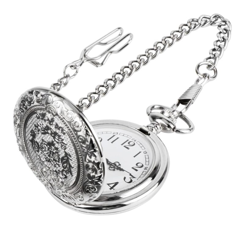Xrten Orologio da Tasca al Quarzo con Numeri Arabi e Confezione Regalo