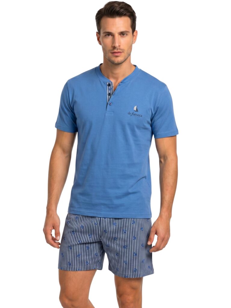 DeFonseca o-day Pigiama Estivo Uomo Corto in Cotone 100%