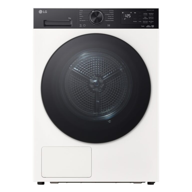 LG RNX5009TWBB Asciugatrice 9 kg Pompa di Calore DUAL Inverter AI Dry Wi-Fi