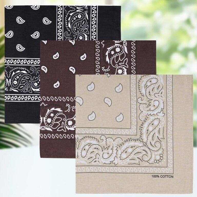 Confezione da 3 bandane Paisley 55,9 cm multicolori unisex