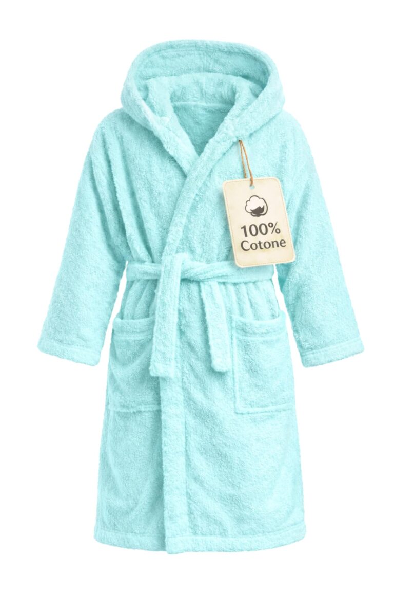 Leonardo Home Accappatoio Bambino 100% Cotone 450 GSM con Cappuccio