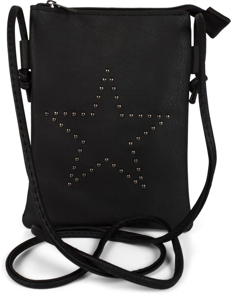 styleBREAKER mini bag borsa a tracolla con borchie disposte a stella, borsa a spalla, borsa a man...