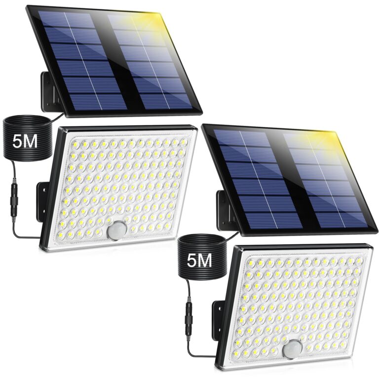 Faretto Solare da Esterno con Sensore di Movimento 113 LED