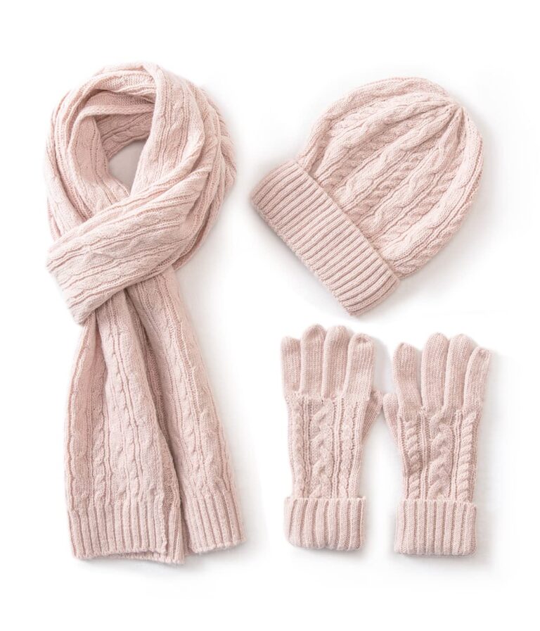 Villand Set Invernale 3 in 1 da Donna: Cappello, Guanti e Sciarpa