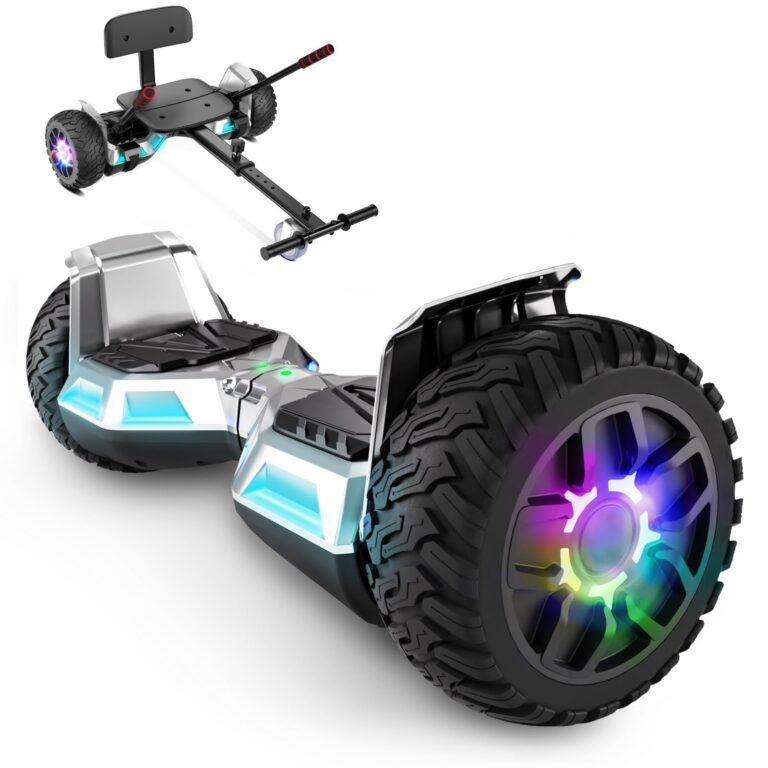 SISIGAD Hoverboard SUV e Kart, con Bluetooth, Hoverboard fuoristrada 8,5" Hummer, il miglior regalo per i bambini