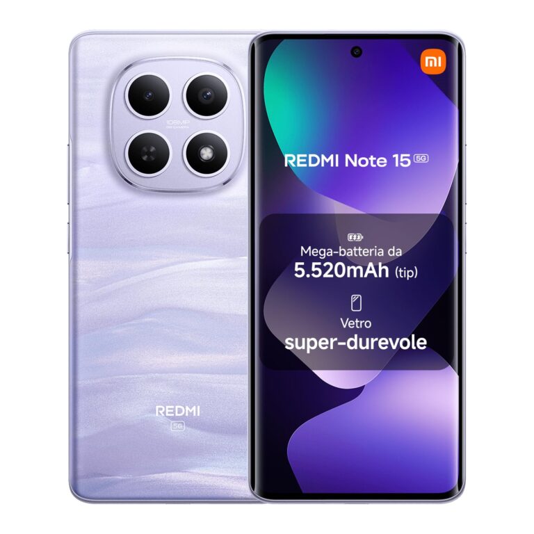 Xiaomi Redmi Note 15 5G 8/256 GB con Fotocamera 108 MP e Display AMOLED