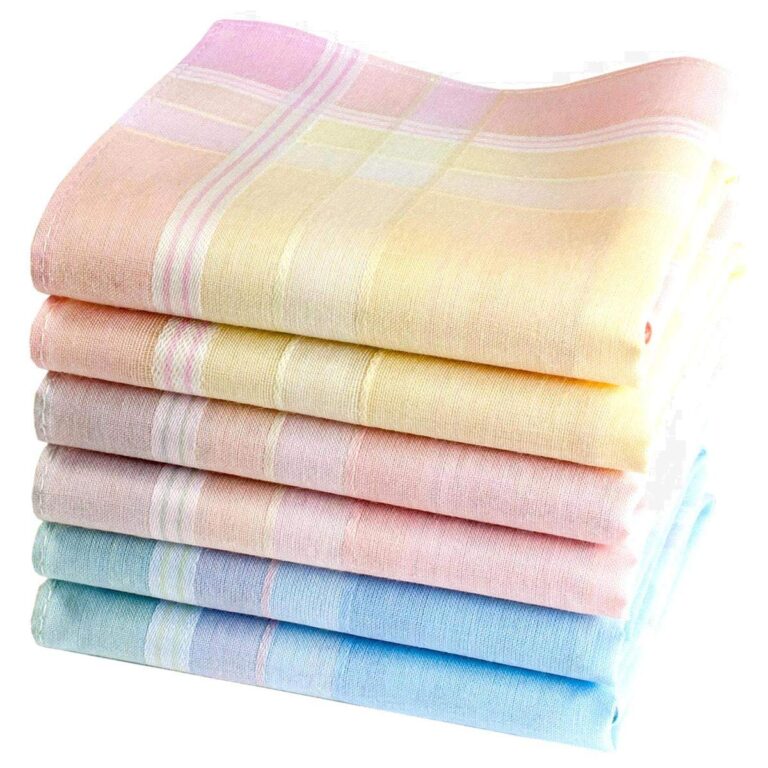 Merrysquare Elise - 6 fazzoletti da donna in cotone 29x29 cm