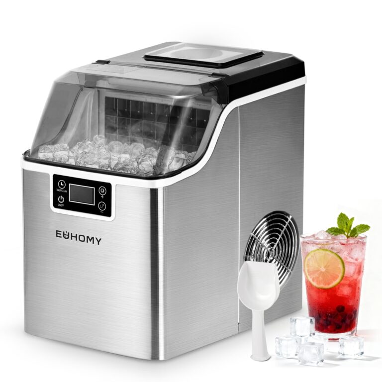 EUHOMY Macchina del ghiaccio 20,5 kg/24h con autopulizia