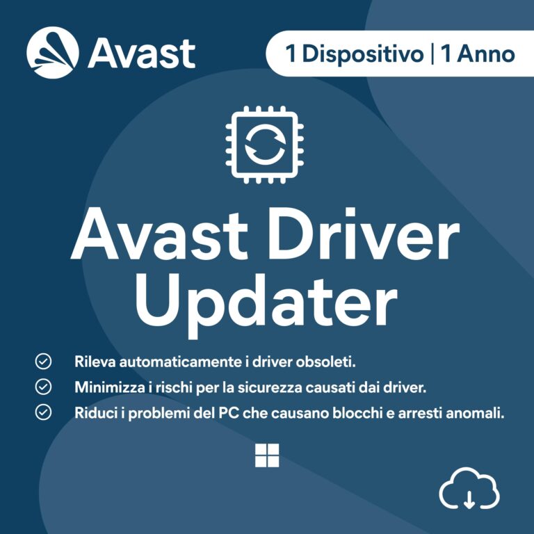 Avast Driver Updater 2026 – 1 Dispositivo, 1 Anno