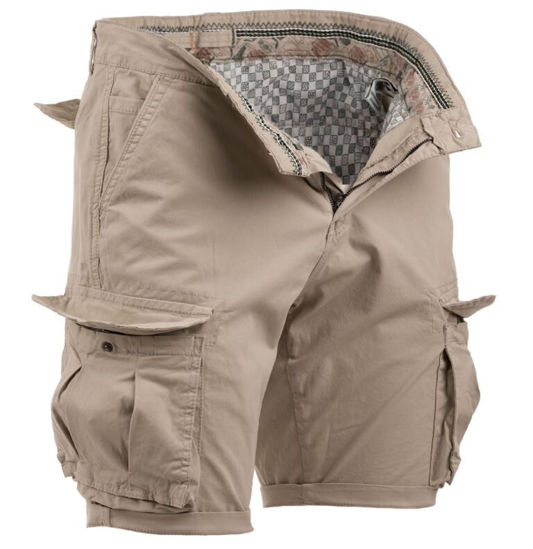 Instinct Bermuda Cargo Uomo Slim Fit Multi-Tasche in Cotone