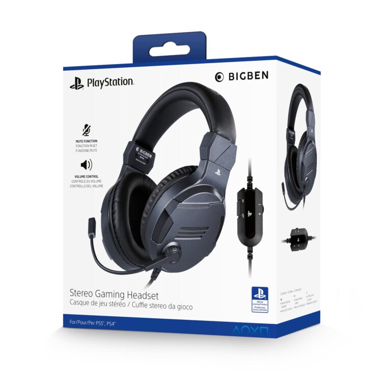 Bigben Cuffie Gaming V3 ufficiali Sony per PS4 e PS5