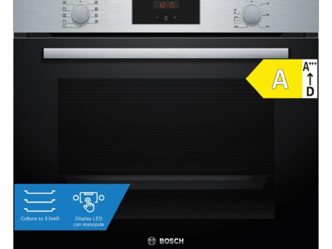 Bosch HBF114BS1 Serie 2 Forno da incasso con display LED
