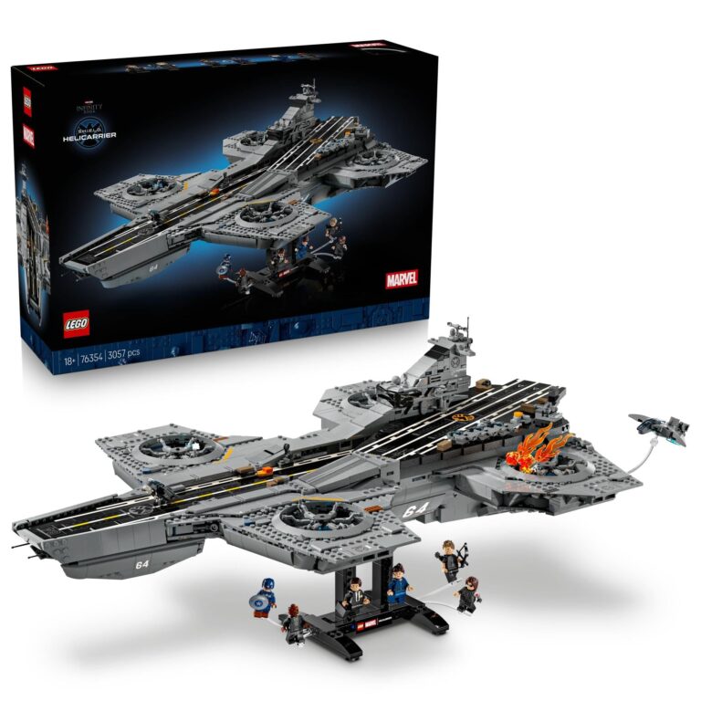 LEGO ǀ Marvel Elivelivolo S.H.I.E.L.D. - Kit di Modellismo per Adulti - 6 Minifigure, tra cui Cap...