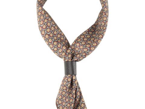 WANYING Foulard quadrato da uomo con cinturino in pelle 58×58 cm