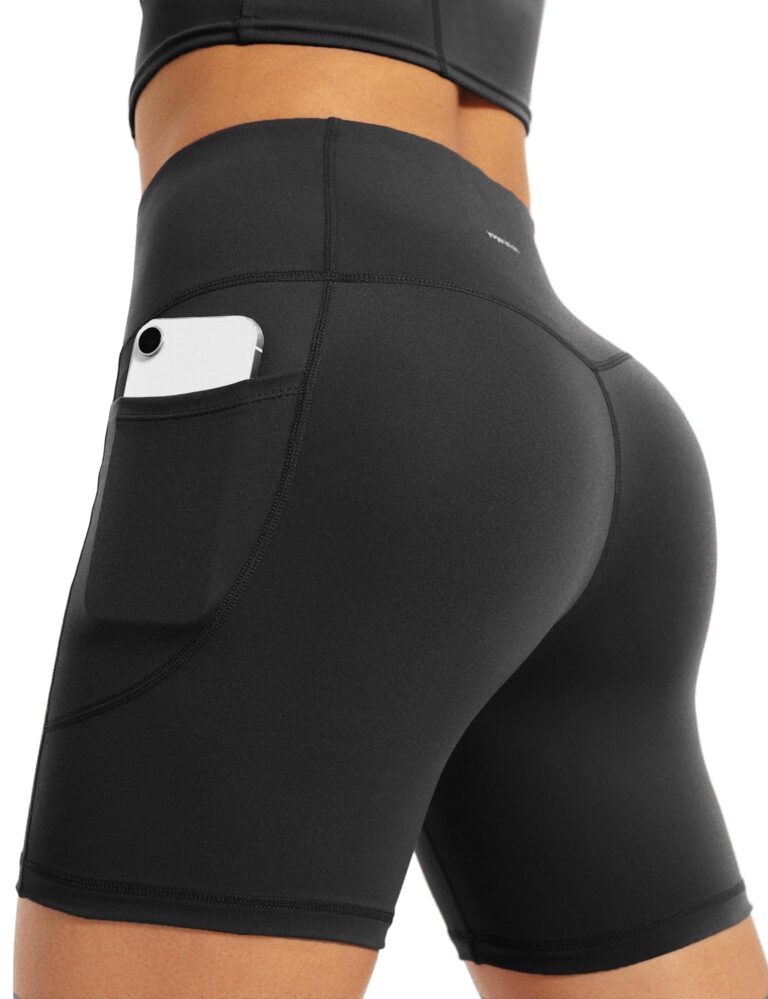 Yogaration Pantaloncini Palestra Donna Vita Alta con Tasche