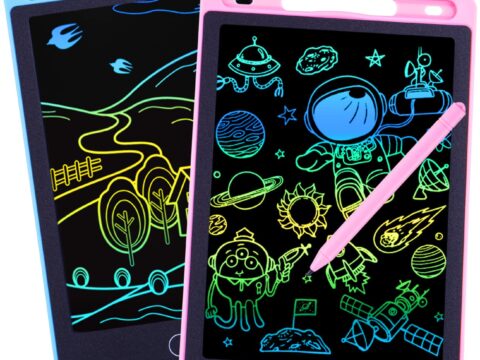 2 Tavolette LCD 8,5 Pollici Colorate per Bambini – Pacco Doppio