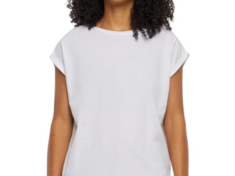 Urban Classics T-shirt donna spalle ampie in modal