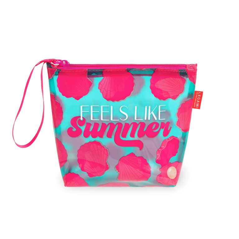 Legami Pochette Spiaggia Donna con cerniera e laccetto