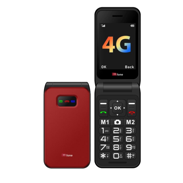 TTfone TT760 Telefono Cellulare 4G a Flip con Grandi Pulsanti per Anziani e Pulsante di Assistenz...