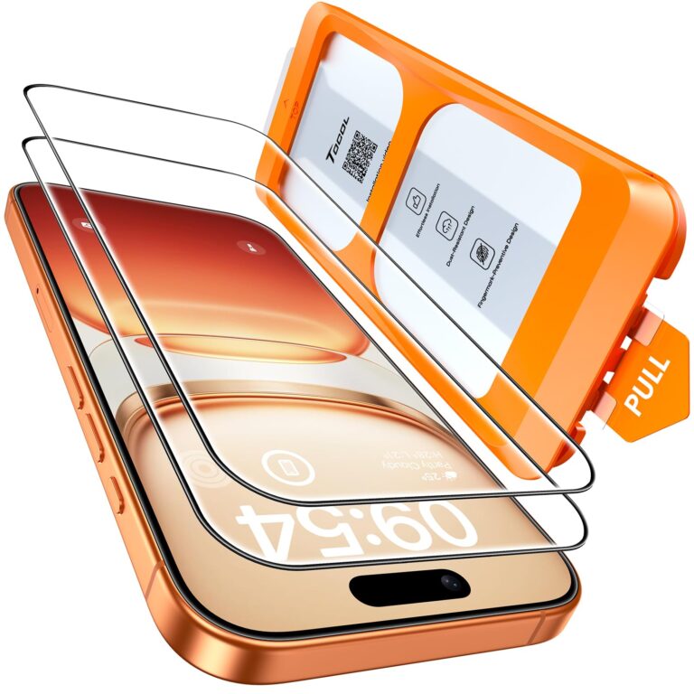 TOCOL Pellicola Vetro Temperato 9H per iPhone 17 Pro Copertura Completa
