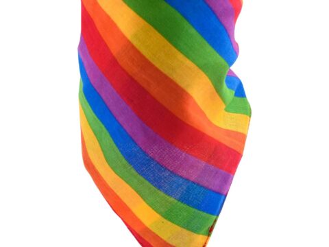 TRIXES Fazzoletto Multicolore Arcobaleno Pride in Cotone