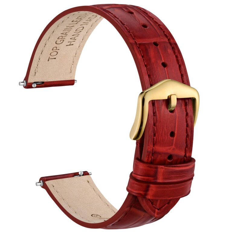 WOCCI - Cinturino orologio donna in pelle stampa alligatore