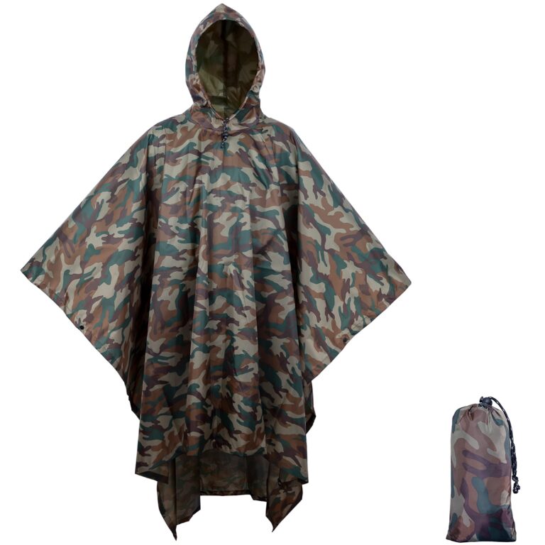 BALIGO Poncho Impermeabile 3 in 1 Uomo e Donna con Stuoia Campeggio