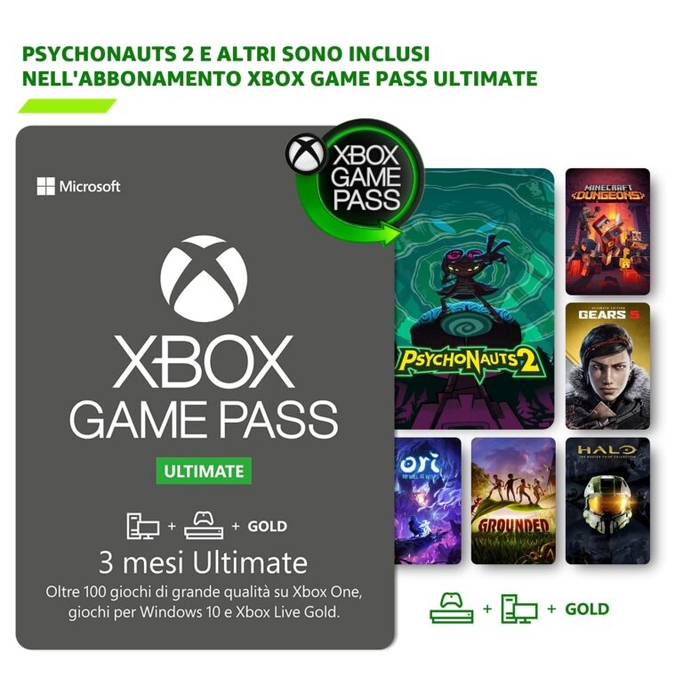 Xbox Game Pass Ultimate 3 Mesi - Abbonamento Xbox e PC (Codice)