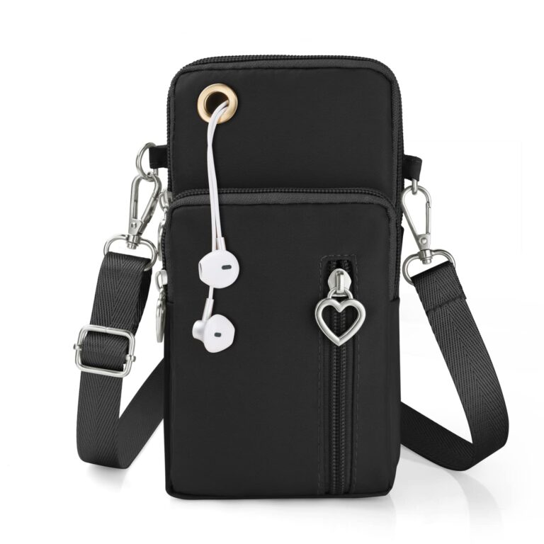Aucuu mini borsa a tracolla donna in nylon con fascia da braccio