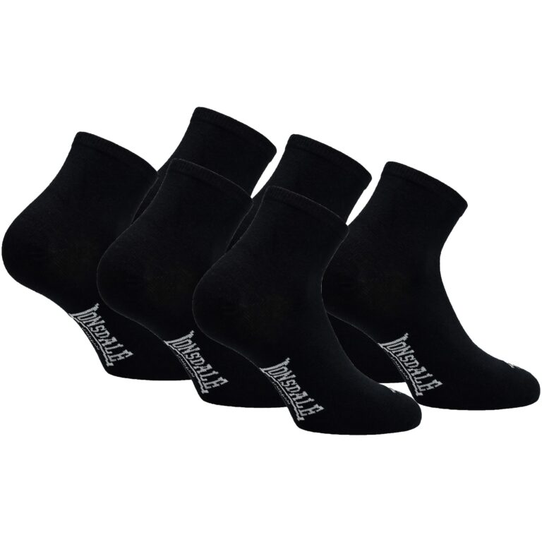 Lonsdale Calzini Corti Sportivi Uomo Donna Cotone 6 Paia