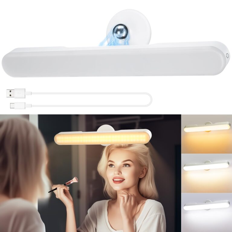 Rinfency Luci LED per Specchio Trucco Ricaricabili 4000 mAh, Dimmerabili