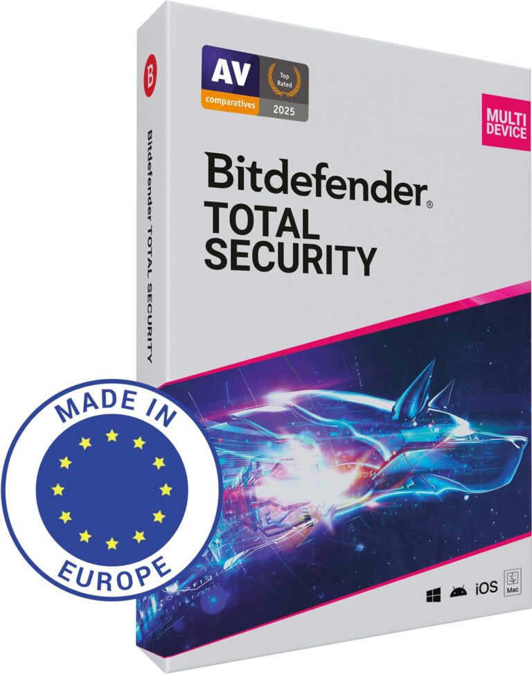 Bitdefender Total Security 2026 – 10 Dispositivi, 2 Anni, Multipiattaforma