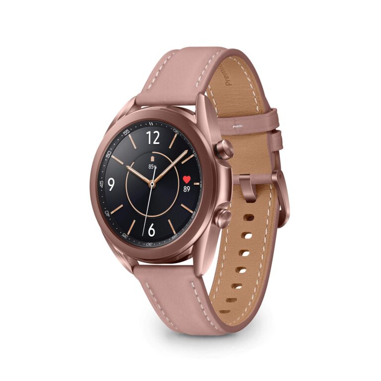 Samsung Galaxy Watch3 Smartwatch Bluetooth, cassa 41mm acciaio, cinturino pelle, Saturimetro, Rilevamento cadute, Monitora...