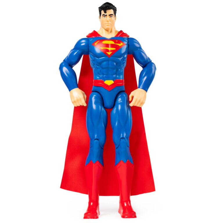 DC Comics SUPERMAN Personaggio Superman 30 cm, con Decorazioni Originali, Mantello e 11 Punti di Articolazione, Giocattoli...