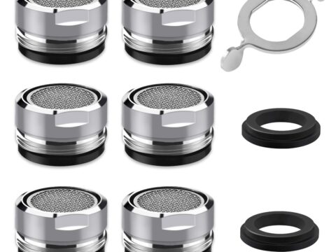 Aeratore Rompigetto M24 con Filtro Acciaio Inox per Rubinetti Cucina e Bagno – 6 pz