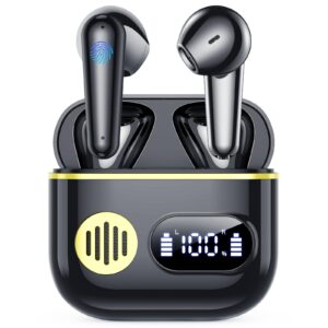 Cuffie Bluetooth,Auricolari Bluetooth 6.1 – Cuffie Wireless con 6 ENC Cancellazione Rumore Mics, Cuffie in Ear 48 Ore di R…