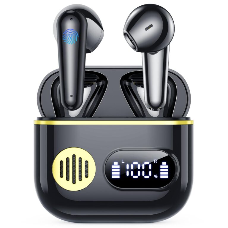 Cuffie Bluetooth,Auricolari Bluetooth 6.1 - Cuffie Wireless con 6 ENC Cancellazione Rumore Mics, Cuffie in Ear 48 Ore di R...