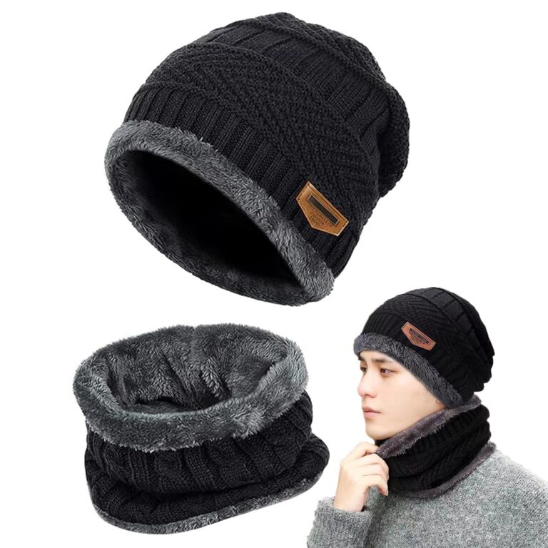 Gxlaihly Set Berretto e Sciarpa Invernale in Maglia Uomo Donna