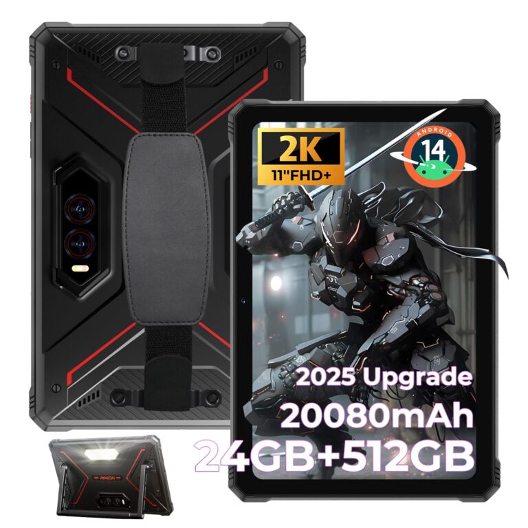 HOTWAV R9 Plus 2025 Rugged Tablet 11 Pollici Android 14 Robusto Tablet PC 20080mAh, 2K 24GB+512G...