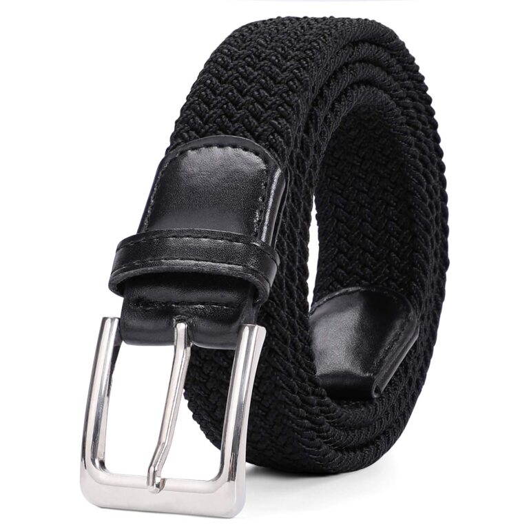 VONMELLI Cintura Uomo Elastica Intrecciata in Tessuto Casual Regolabile