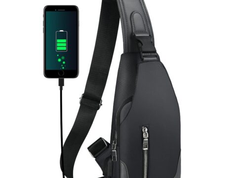 Aucuu Zaino Monospalla Uomo Impermeabile Sling Bag Sport