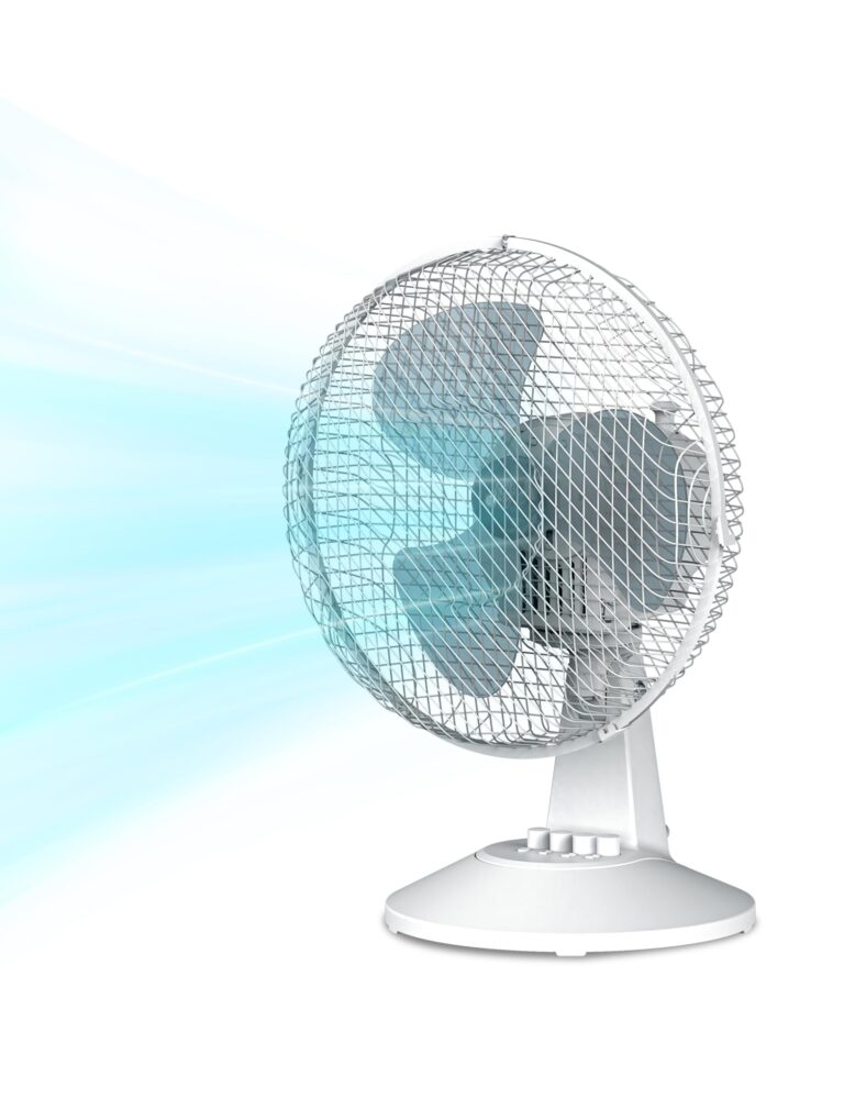 COMFEE' CFT40PW00A2 40CM Ventilatore da Tavalo, 25W Silenzioso Ventilatore Con 3 Pale, 3 Livelli di Velocità, Oscillazione...