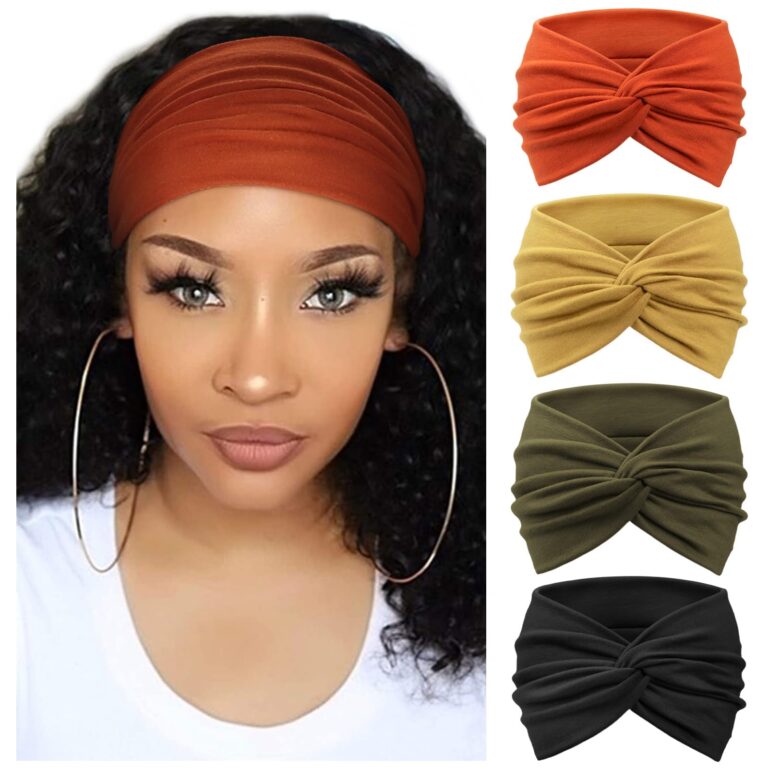 DRESHOW Fasce Capelli Donna Elastiche Annodate - 4 Pezzi