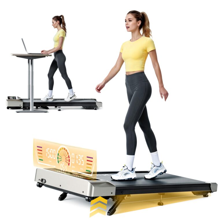 Tapis Roulant Elettrico con 10% Inclinazione, 1-10km/h Tapis Roulant Salvaspazio, 3 Pendenza, 3.0HP Motore silenzioso, 4 i...