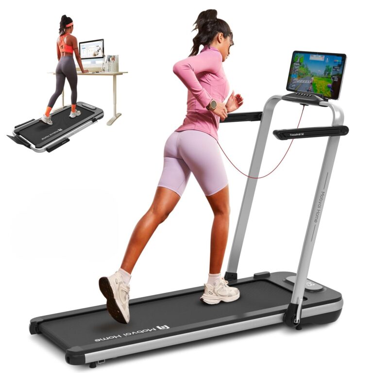 Mobvoi Home Treadmill SE Tapis Roulant AI Intelligente Elettrico 1-12km/h Pieghevole 3 in 1 Tappetino da Passeggio Portati...