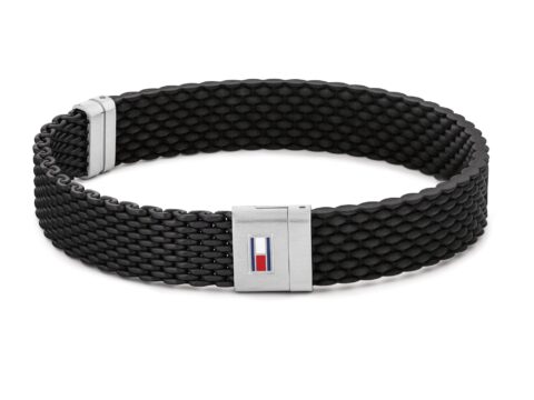 Tommy Hilfiger bracciale uomo in silicone nero o blu