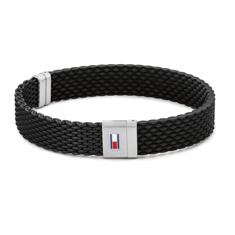 Tommy Hilfiger bracciale uomo in silicone nero o blu