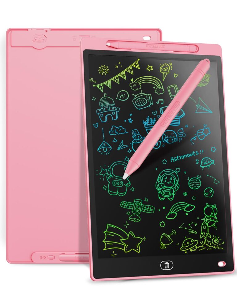 Genialba Tavoletta Grafica LCD 12 Pollici Colorata Cancellabile