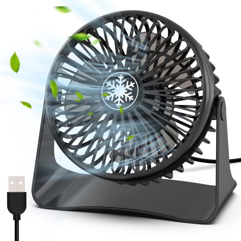 OUILA Mini Ventilatore USB Portatile con Copertura Rimovibile