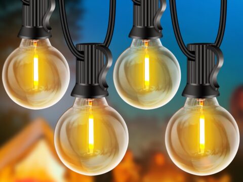 Rintea Catena Luminosa Esterno 20M 30 LED 2700K Bianco Caldo